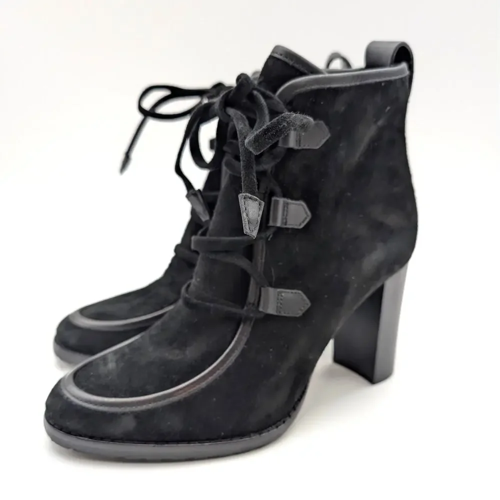 Lauren Ralph Lauren Mabel Lace-Up Dress Booties Women's Black Size US5.5 EU36